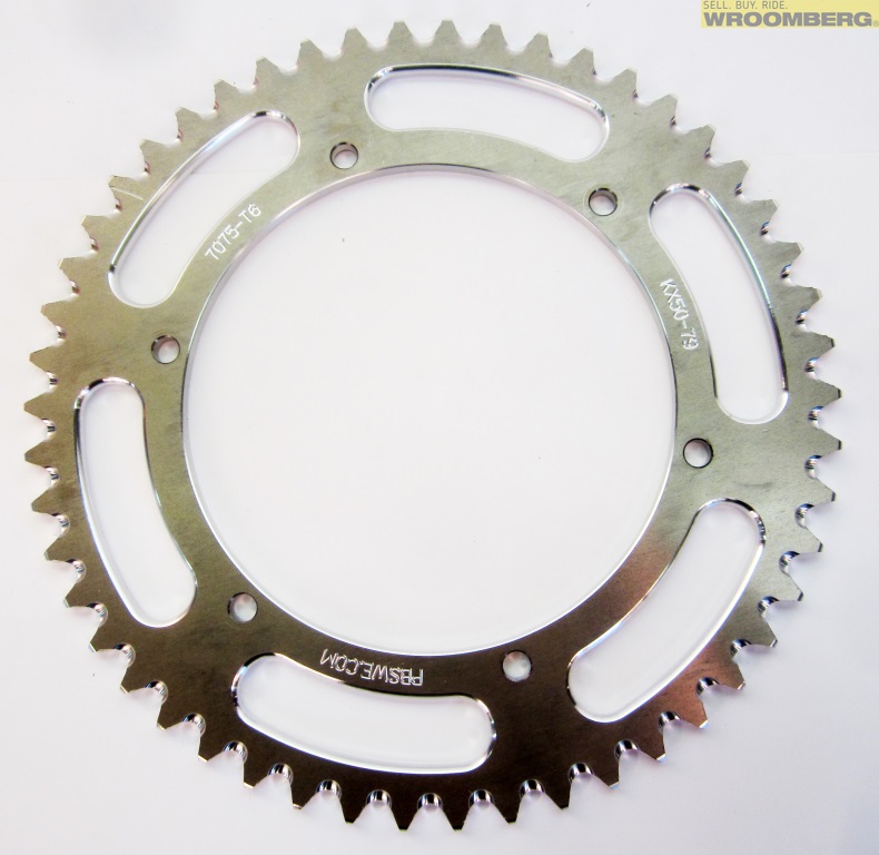 Self cleaning KX 250 50 teeth rear sprocket.JPG